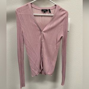 Theory long-sleeved v-neck open knit cardigan. Size Medium.